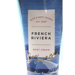 French Riviera Bath and Body Works Body Cream 8 oz Shea & Vitamin E Moisturizer